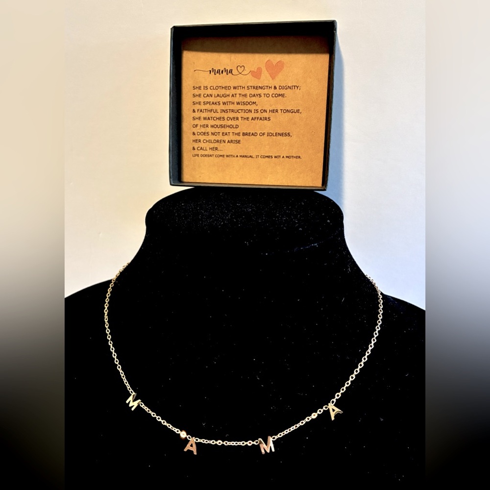 Mama Goldtone Necklace